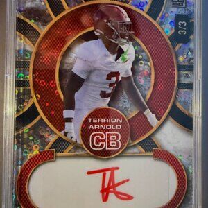 Terrion Arnold Auto AMAC-TA | 2024 Wild Card Mania Rookie | 3/3